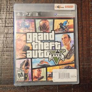 Grand Theft Auto‎ V 5 PS3 Playstation 3 Complete Game With Map & Inserts
